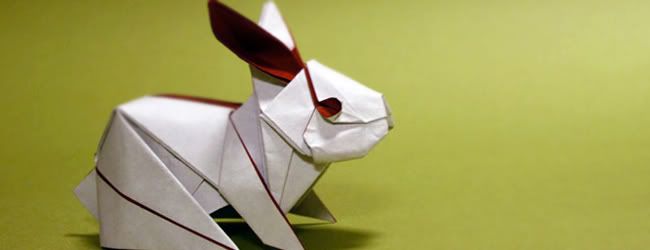 Origamiden tavşan