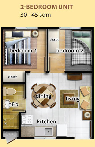 2 Bedroom Type