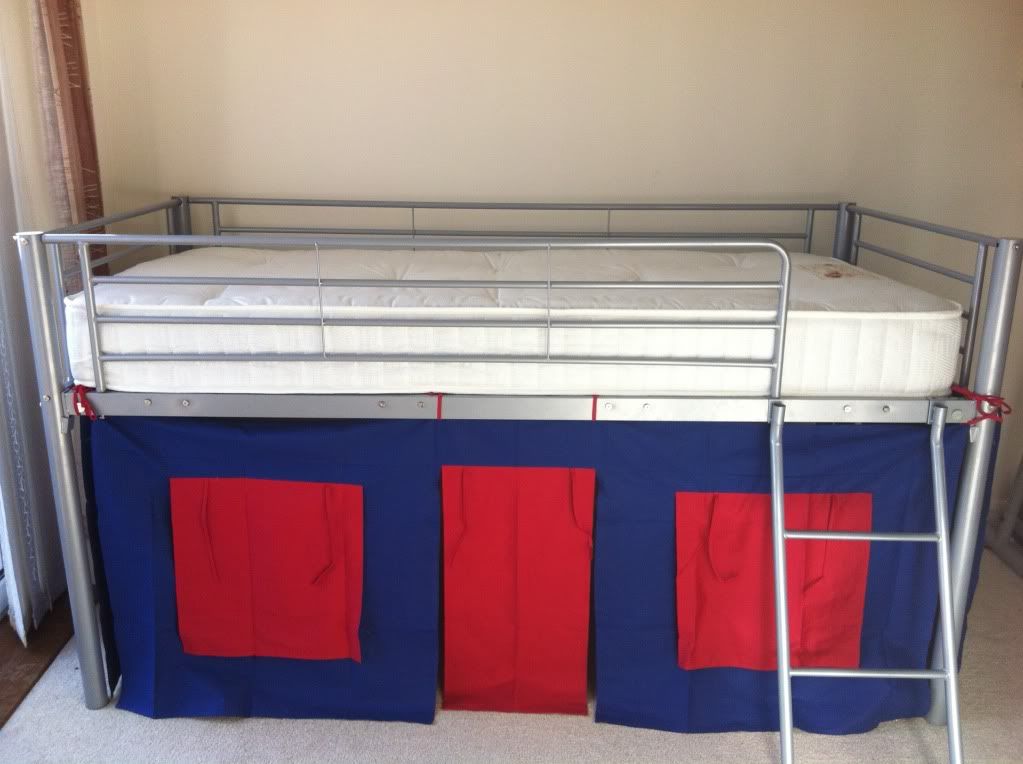 UNDER BED BLUE/RED, PINK TENT ONLY, FOR MID SLEEPER, CABIN BED, GIRLS