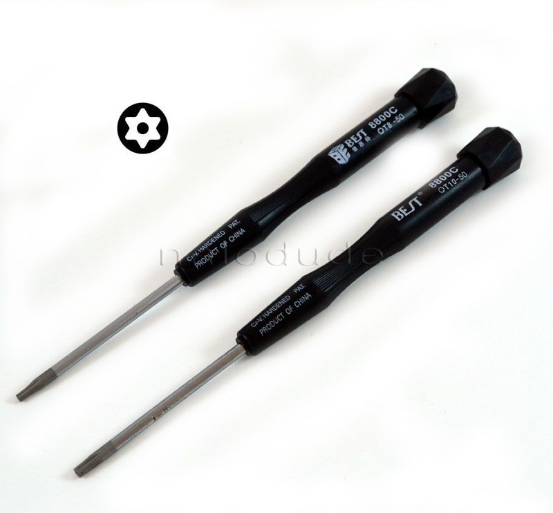 Torx T8 and T10 Screwdriver Set Xbox Console PS3 Slim Mod Security ...