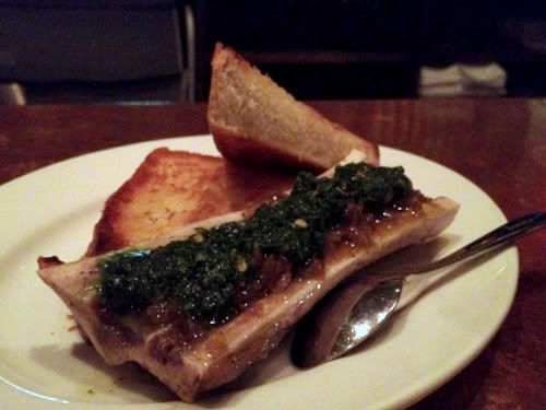Image by ahpetite - Animal - Marrow bone, chimichurri, caramelized onions
